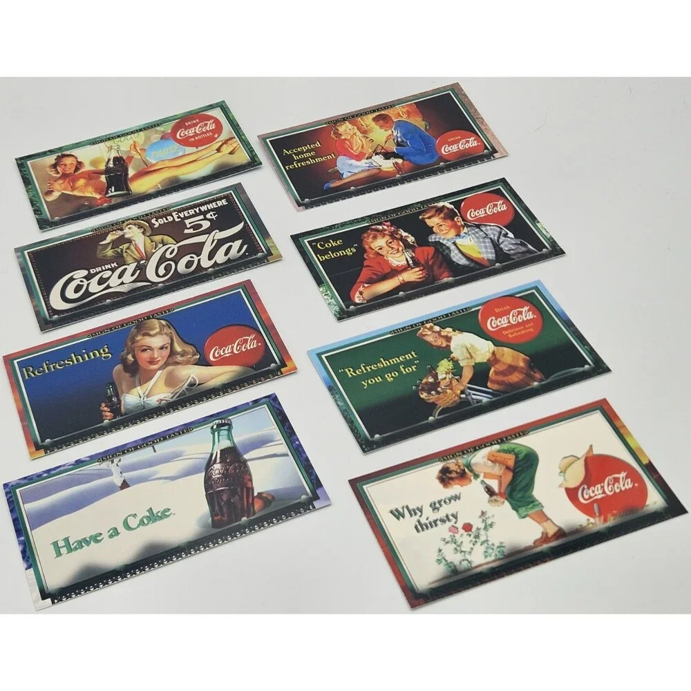 Coca-Cola Sign of Good Taste 1996 Non-Sport Trading Card Lot 8 Vintage
